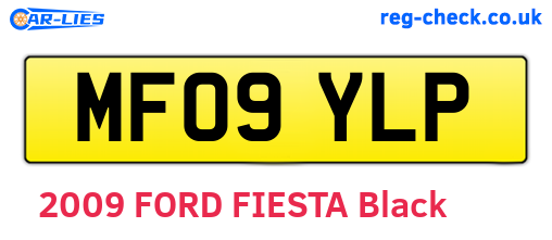 MF09YLP are the vehicle registration plates.