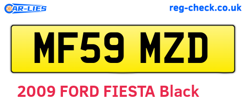 MF59MZD are the vehicle registration plates.