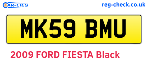 MK59BMU are the vehicle registration plates.