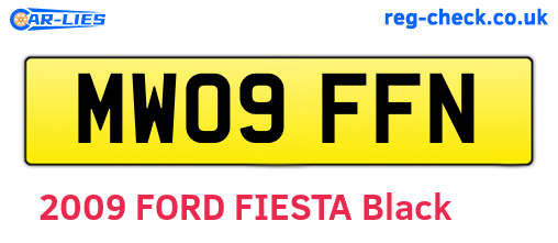 MW09FFN are the vehicle registration plates.