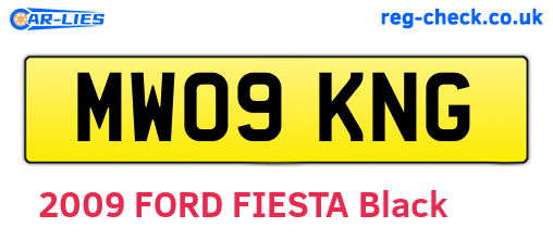 MW09KNG are the vehicle registration plates.