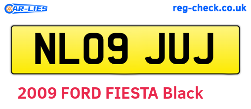 NL09JUJ are the vehicle registration plates.