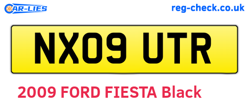 NX09UTR are the vehicle registration plates.
