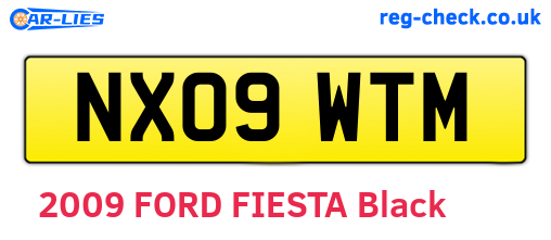 NX09WTM are the vehicle registration plates.