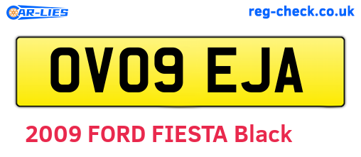 OV09EJA are the vehicle registration plates.