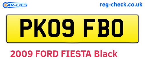 PK09FBO are the vehicle registration plates.