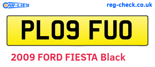 PL09FUO are the vehicle registration plates.