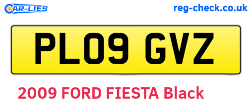 PL09GVZ are the vehicle registration plates.