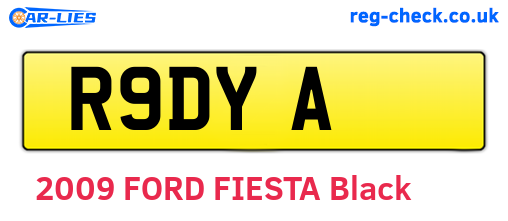 R9DYA are the vehicle registration plates.
