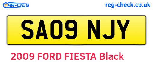 SA09NJY are the vehicle registration plates.