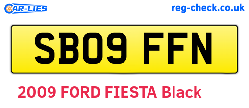 SB09FFN are the vehicle registration plates.
