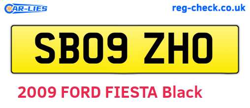 SB09ZHO are the vehicle registration plates.