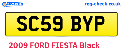 SC59BYP are the vehicle registration plates.