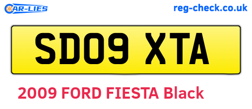 SD09XTA are the vehicle registration plates.