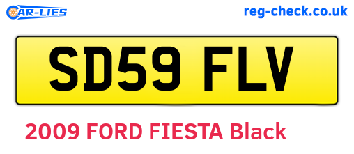 SD59FLV are the vehicle registration plates.