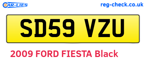 SD59VZU are the vehicle registration plates.