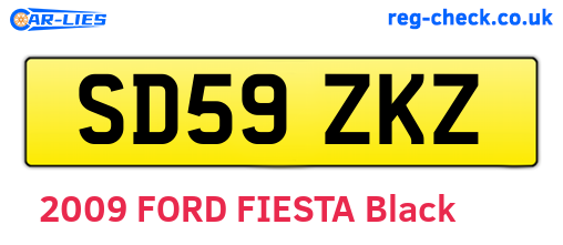 SD59ZKZ are the vehicle registration plates.