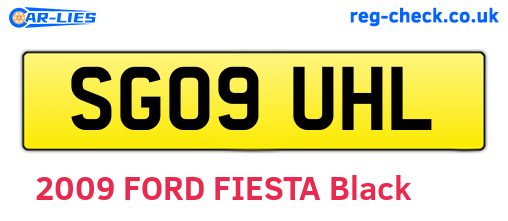SG09UHL are the vehicle registration plates.