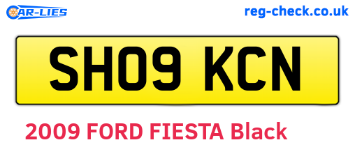 SH09KCN are the vehicle registration plates.