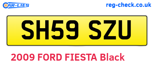 SH59SZU are the vehicle registration plates.