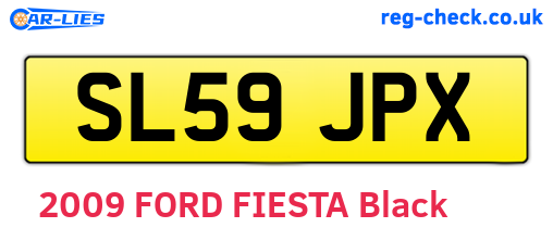 SL59JPX are the vehicle registration plates.
