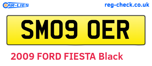 SM09OER are the vehicle registration plates.