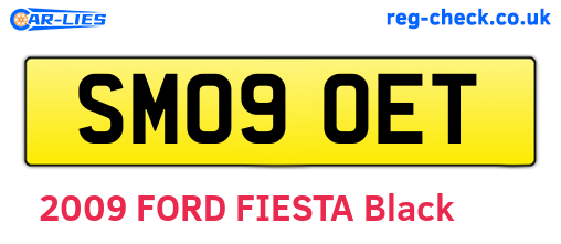 SM09OET are the vehicle registration plates.