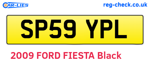 SP59YPL are the vehicle registration plates.