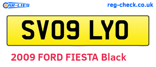 SV09LYO are the vehicle registration plates.