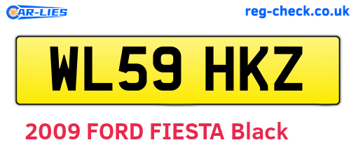 WL59HKZ are the vehicle registration plates.