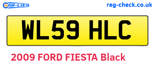 WL59HLC are the vehicle registration plates.