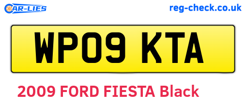 WP09KTA are the vehicle registration plates.
