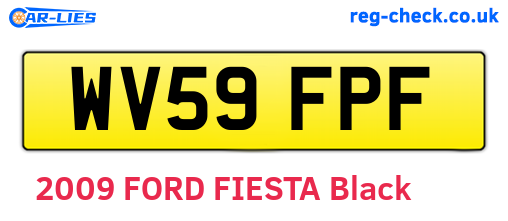 WV59FPF are the vehicle registration plates.
