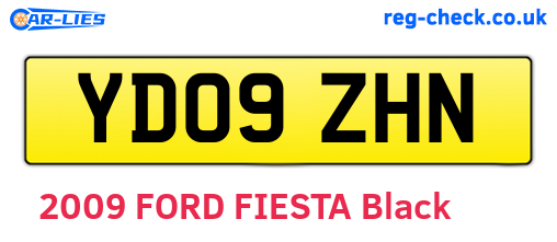 YD09ZHN are the vehicle registration plates.