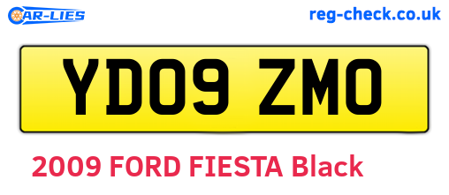 YD09ZMO are the vehicle registration plates.