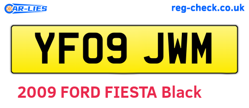 YF09JWM are the vehicle registration plates.