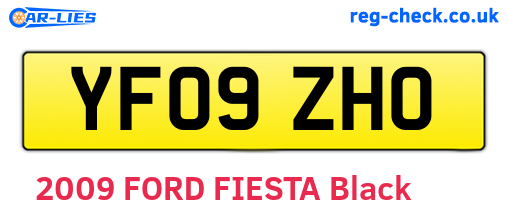 YF09ZHO are the vehicle registration plates.
