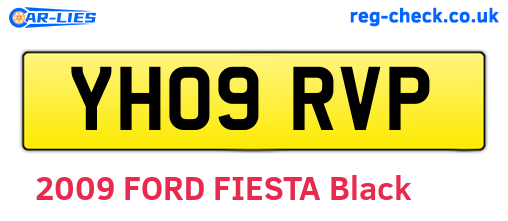 YH09RVP are the vehicle registration plates.