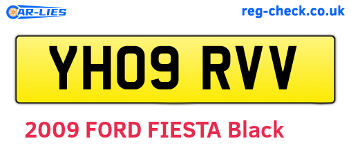 YH09RVV are the vehicle registration plates.