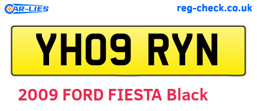 YH09RYN are the vehicle registration plates.