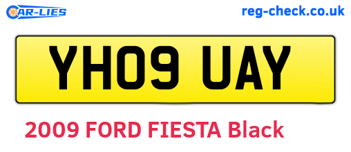 YH09UAY are the vehicle registration plates.