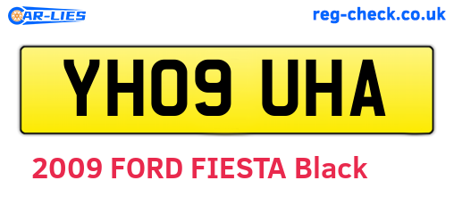 YH09UHA are the vehicle registration plates.