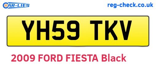 YH59TKV are the vehicle registration plates.