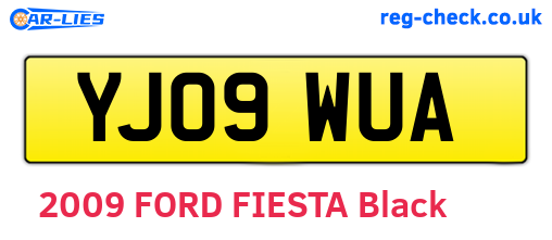 YJ09WUA are the vehicle registration plates.