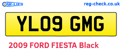 YL09GMG are the vehicle registration plates.