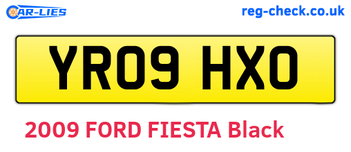 YR09HXO are the vehicle registration plates.