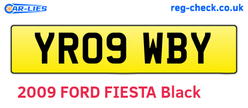 YR09WBY are the vehicle registration plates.