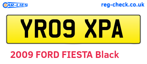 YR09XPA are the vehicle registration plates.