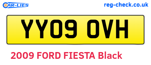 YY09OVH are the vehicle registration plates.
