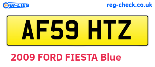 AF59HTZ are the vehicle registration plates.